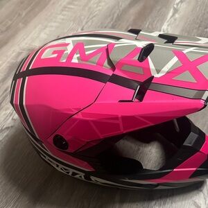 GMAX Pink and Gray Helmet